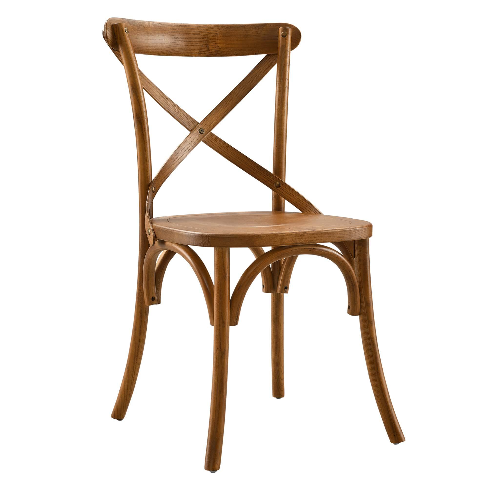 Gear Dining Side Chair by Modway - Brown