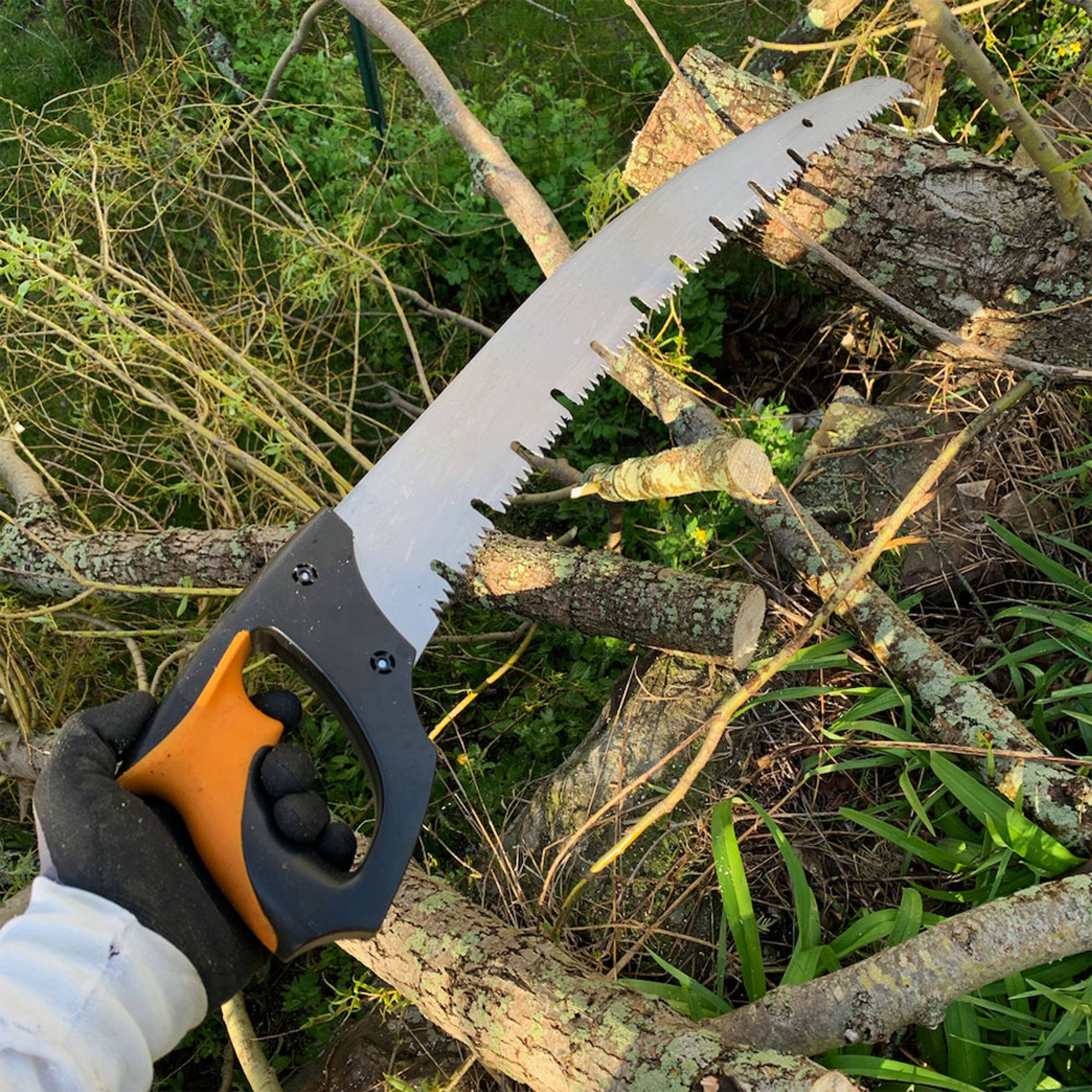 Alt View 7. Kings County Tools - Pruning Saw Large 20” Curved Blade with Raker Teeth for Cutting Green Wood and Ergonomic Cushioned Handle.