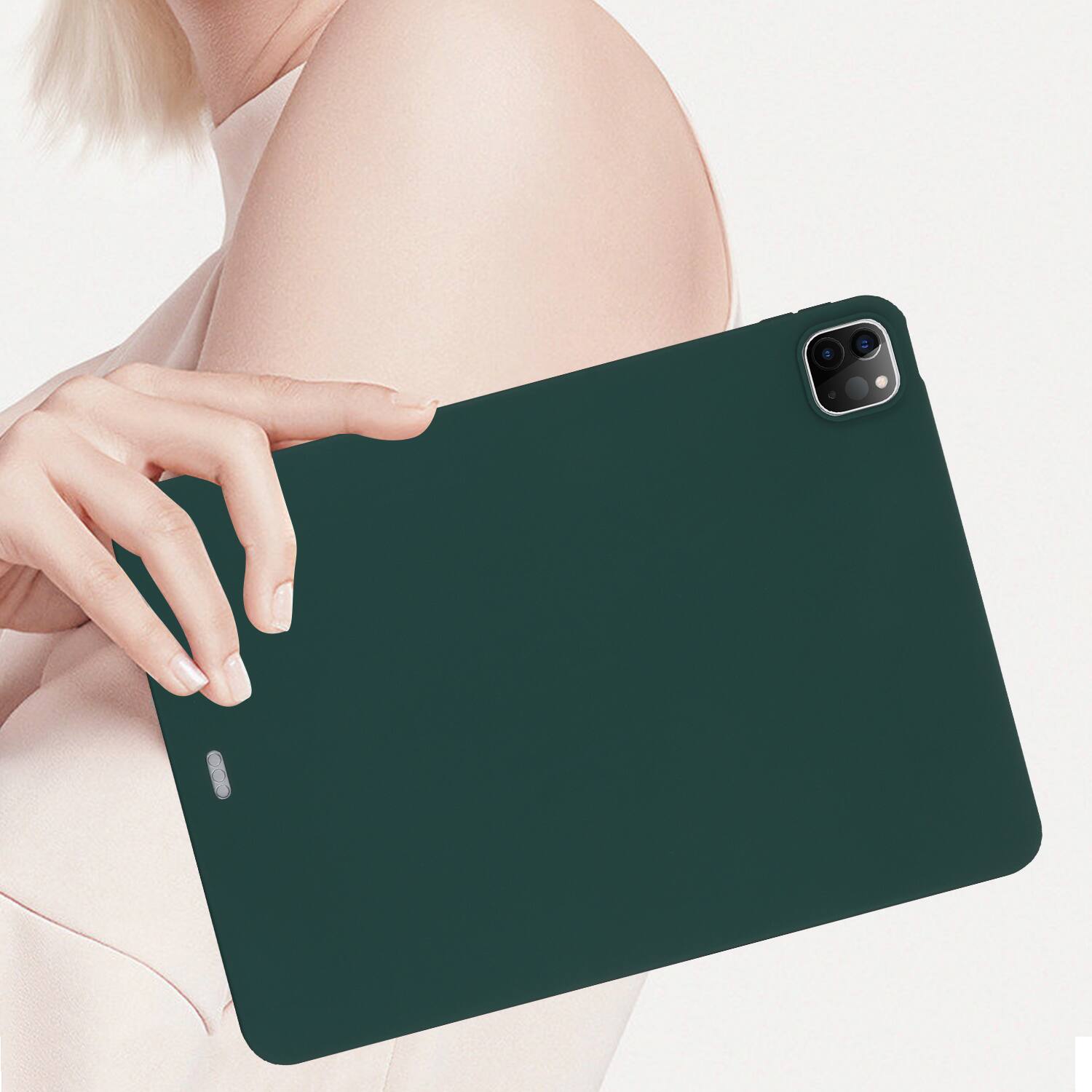 Alt View 2. Dteck - Case For Apple iPad Pro 13'' (M5) 2025/(M4) 2024 Slim Lightweight Soft TPU Skin-Friendly Anti-Scratch Protective Cover - Darkgreen.
