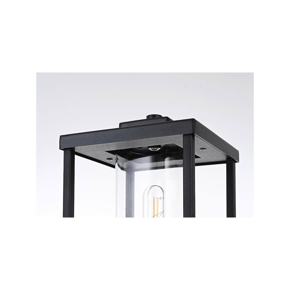 Back. Elegant Lighting - Memphis 7 inch Outdoor Pendant in Black - Black.
