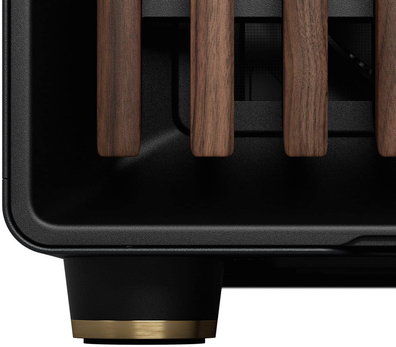 Alt View 28. Fractal Design - North XL Charcoal Black Chassis with Walnut Front and Dark Tinted G Side Panel Mid-Tower PC Case - Black.