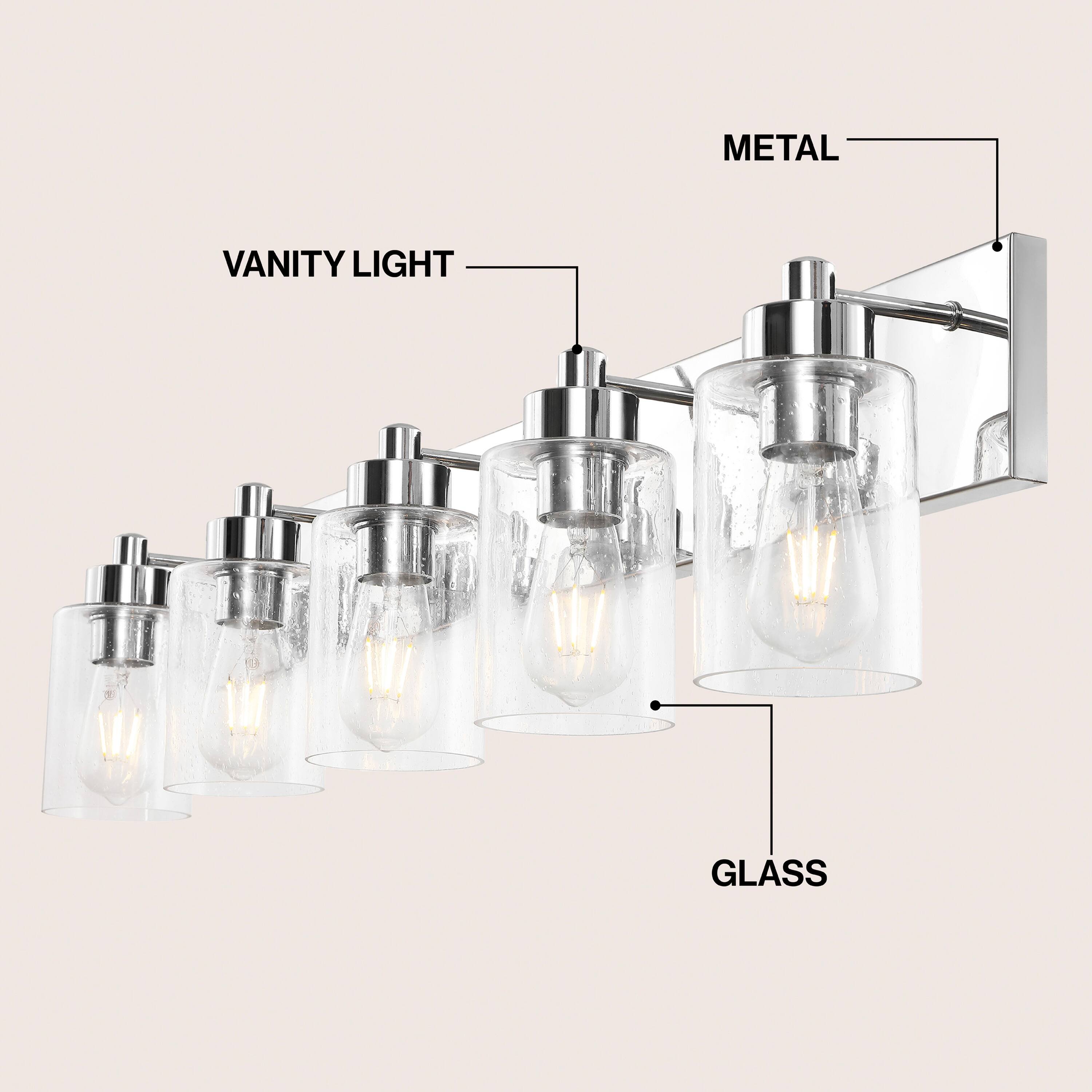 METAL VANITY LIGHT GLASS