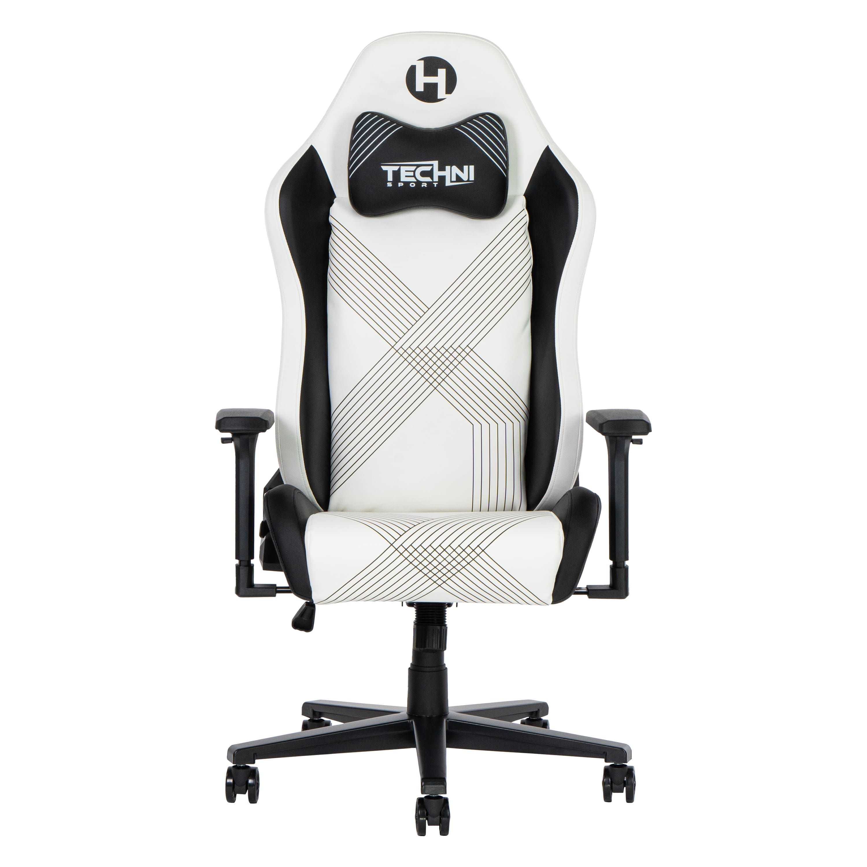 Forest'nSky - Sport Comfort Edge Gaming Chair, Ergonomic High-Back Racing Style PC Seat - White