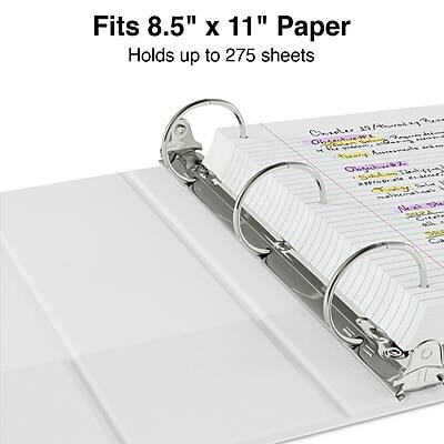 Fits 8.5" x 11" Paper  
Holds up to 275 sheets