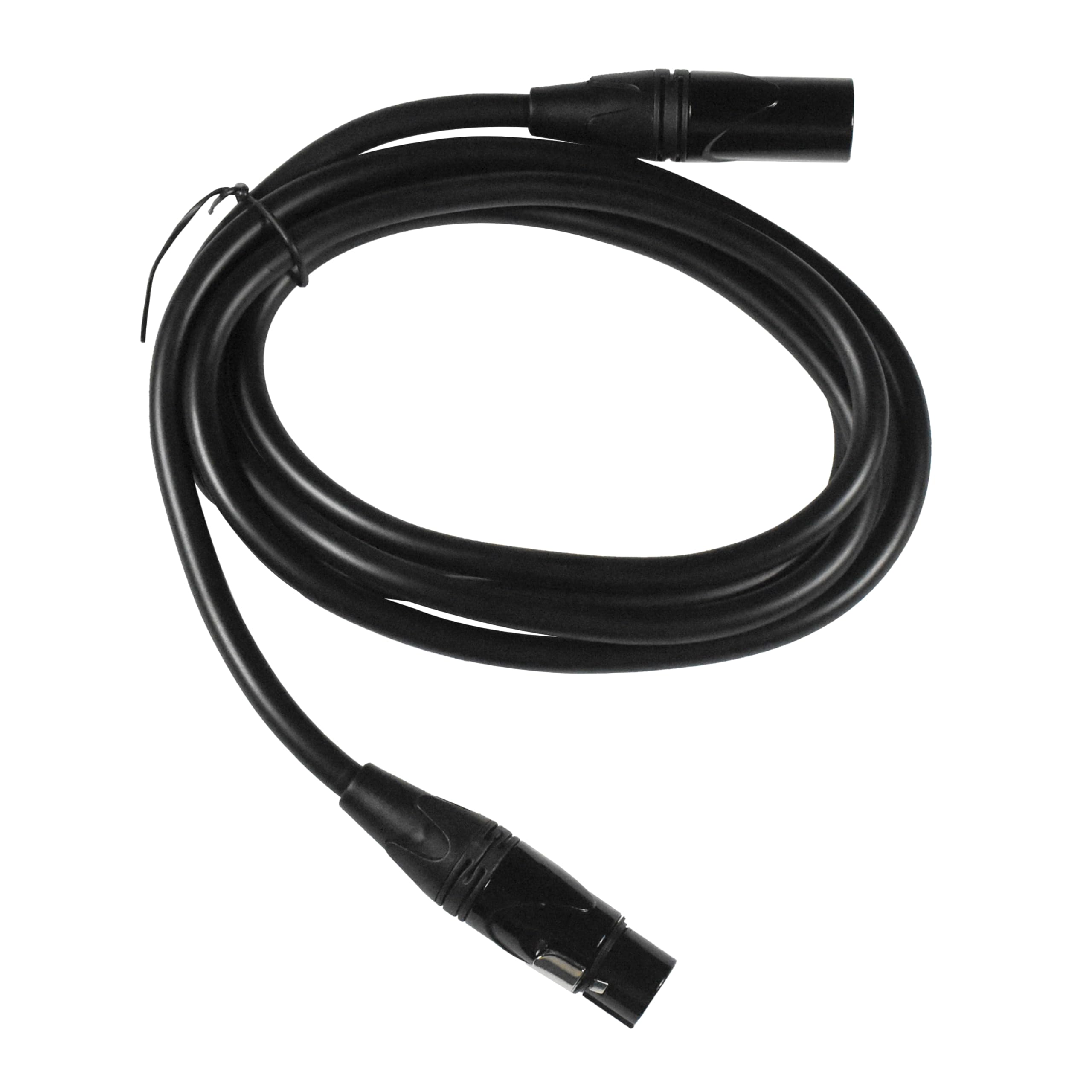 Alt View 5. HQRP - 6 ft XLR microphone cable - 3-pin male to female balanced cord compatible with PA system, speaker, mixer - Black.