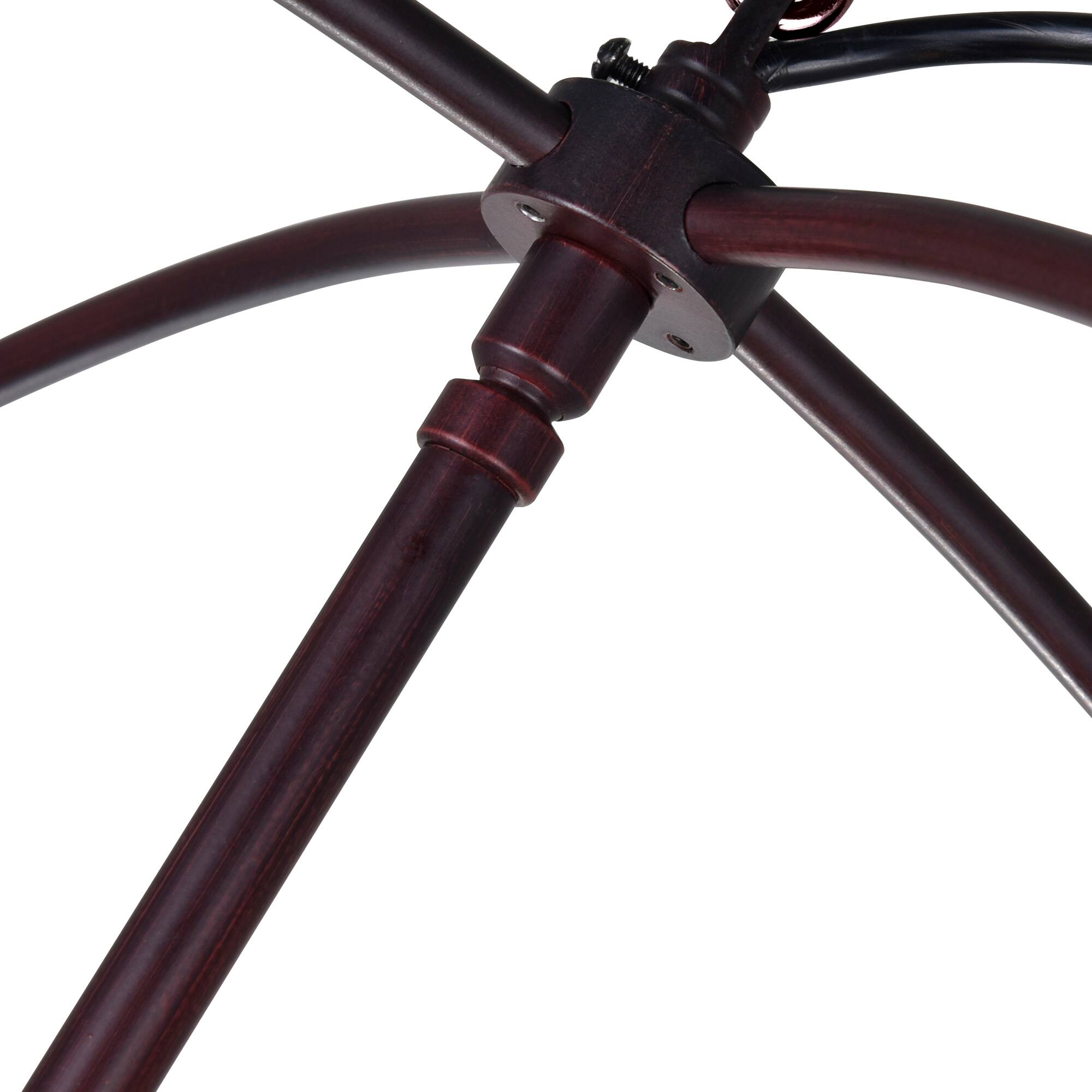 Alt View 1. CWI Lighting - Arza 8 Light Up Chandelier With Brown Finish - Brown.