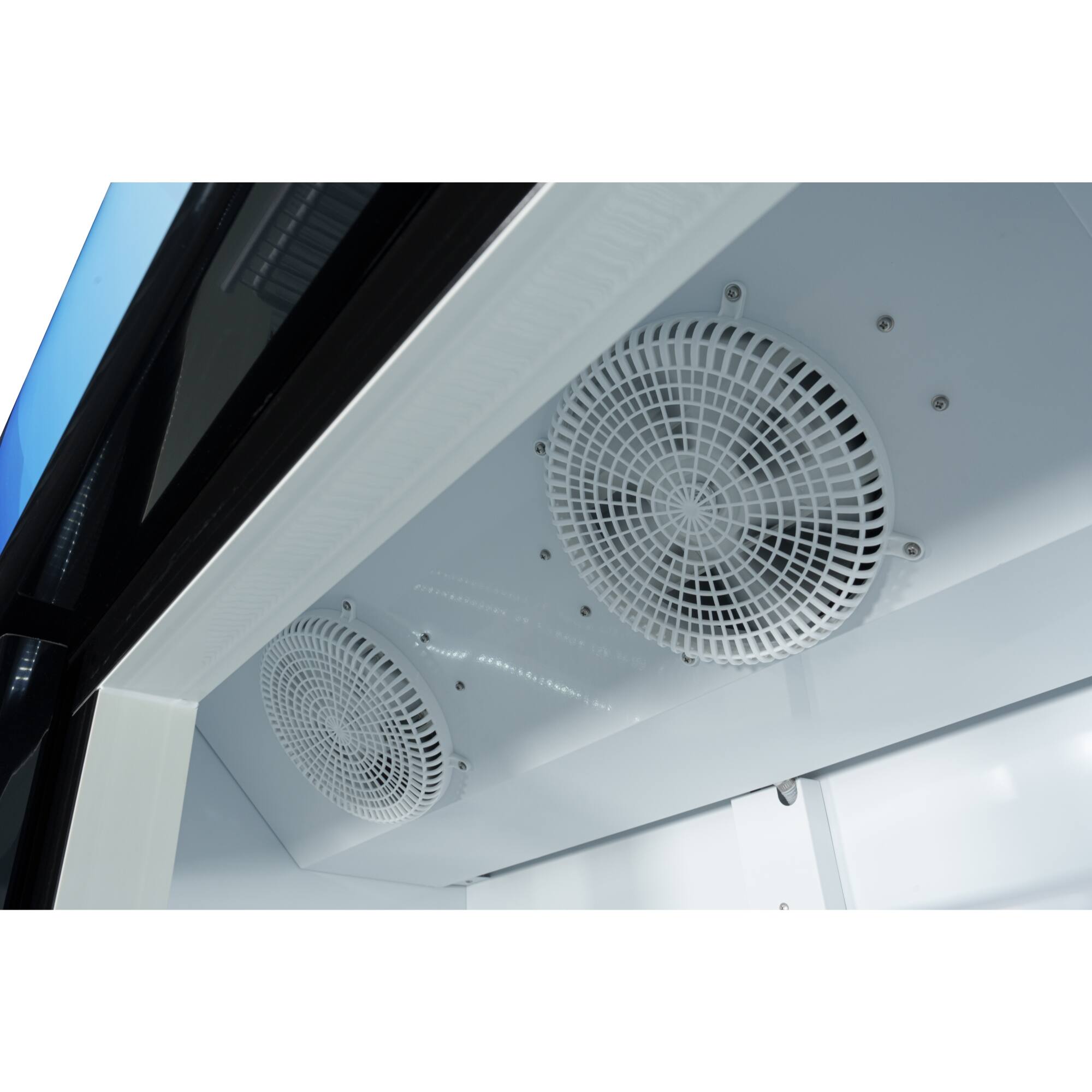 Alt View 5. Koolmore - 45 in. Two Glass Door Merchandiser Refrigerator - 35 Cu. Ft. (MDR-2GD-35C) - Black.