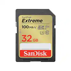 SanDisk Extreme
100 MB/s
V30
HC I
32 GB
SanDisk