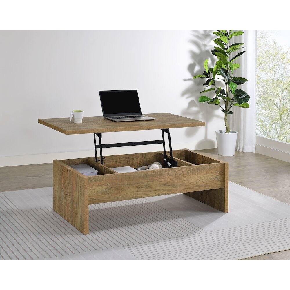 Angle. Coaster Co. of America - Canoga Engineered Wood Lift Top Cocktail Coffee Table Mango - Mango.