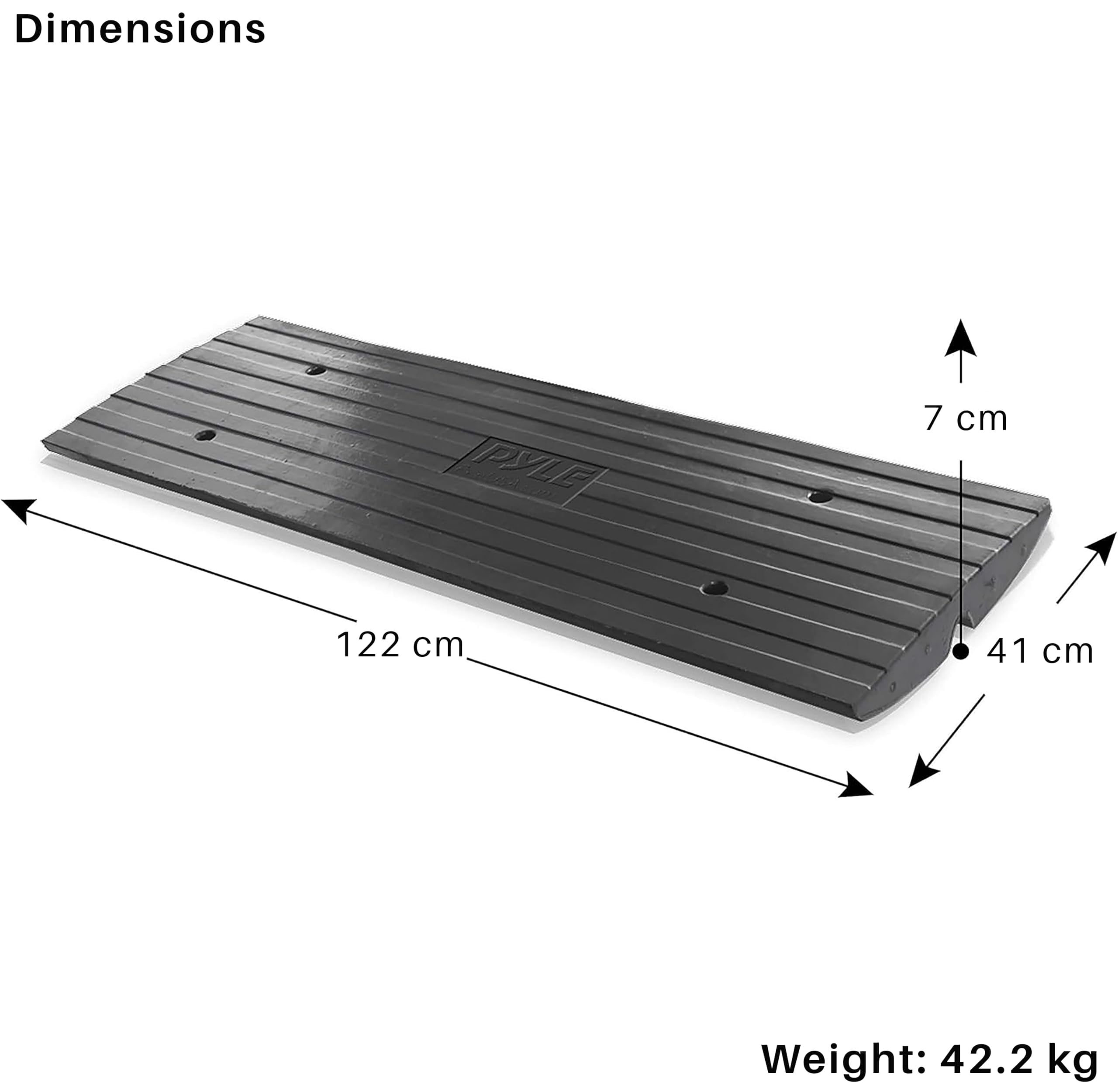 Dimensions  
- Length: 122 cm  
- Width: 41 cm  
- Height: 7 cm  

Weight: 42.2 kg