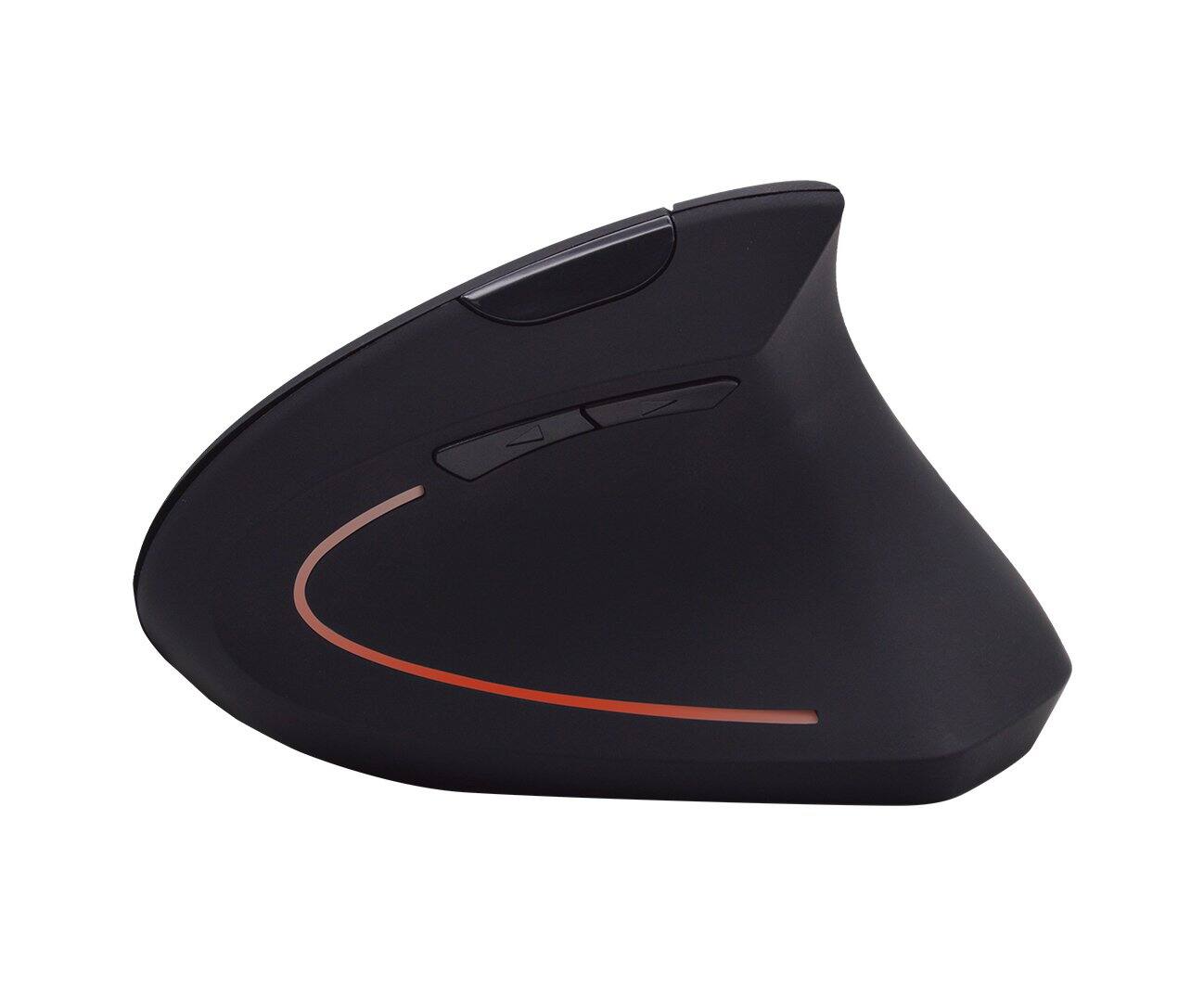 Left. iMicro - MO-WVEO01 2.4GHz Wireless Vertical Ergonomic Optical Mouse - Black.