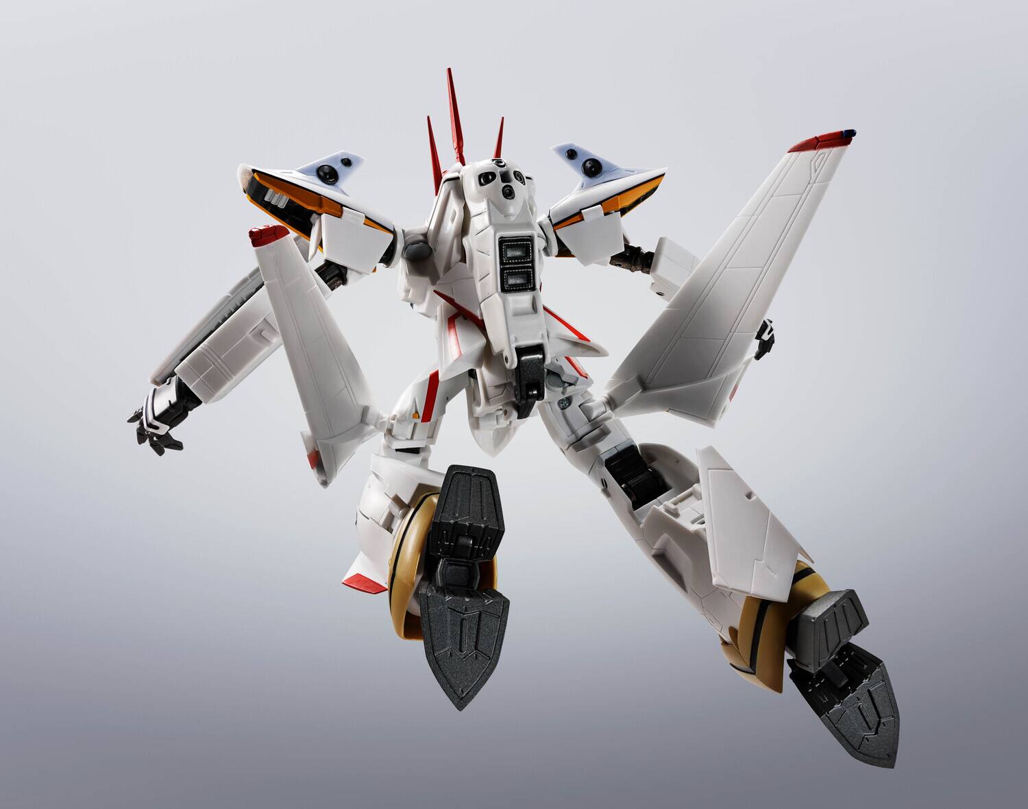 Alt View 3. Bandai - Tamashii Nations - Macross - Hi-Metal R - VF-19P Excalibur (Zola Planetary Patrol) Action Figure   - COLLECTIBLES - Multicolor.