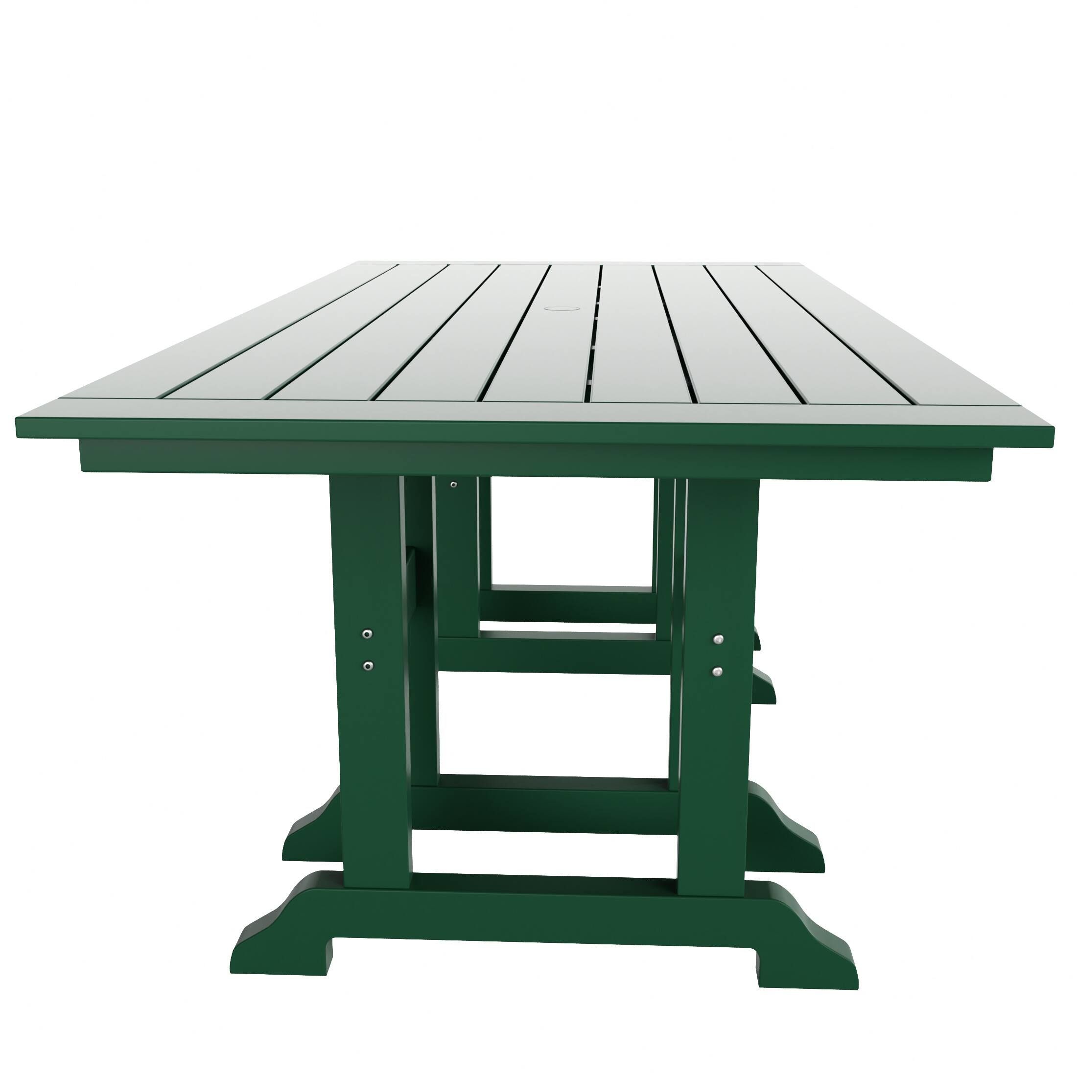 Back. WestinTrends - WestinTrends Malibu 71" Outdoor Patio Dining Table - Dark Green.