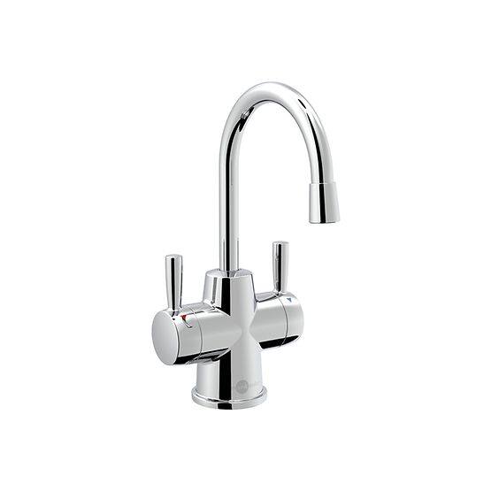 Angle. InSinkerator - HOT250 Instant Hot&Cold Water Dispenser System, Single-Handle Drinking Water Faucet w/ 2/3-Gallon, Stainless Steel Tank - Chrome.