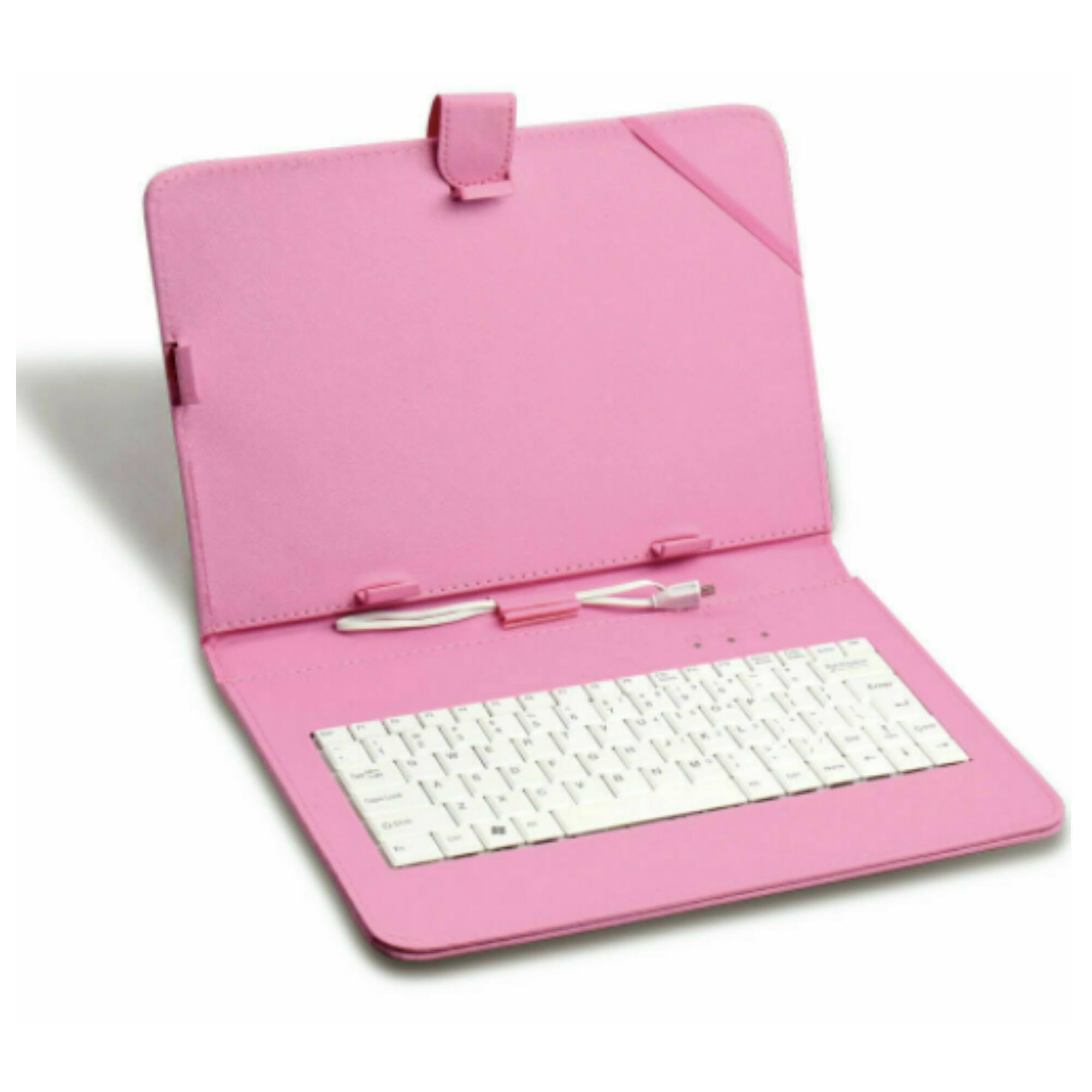 Front. Supersonic - 7" Tablet Keyboard and Case - Pink.