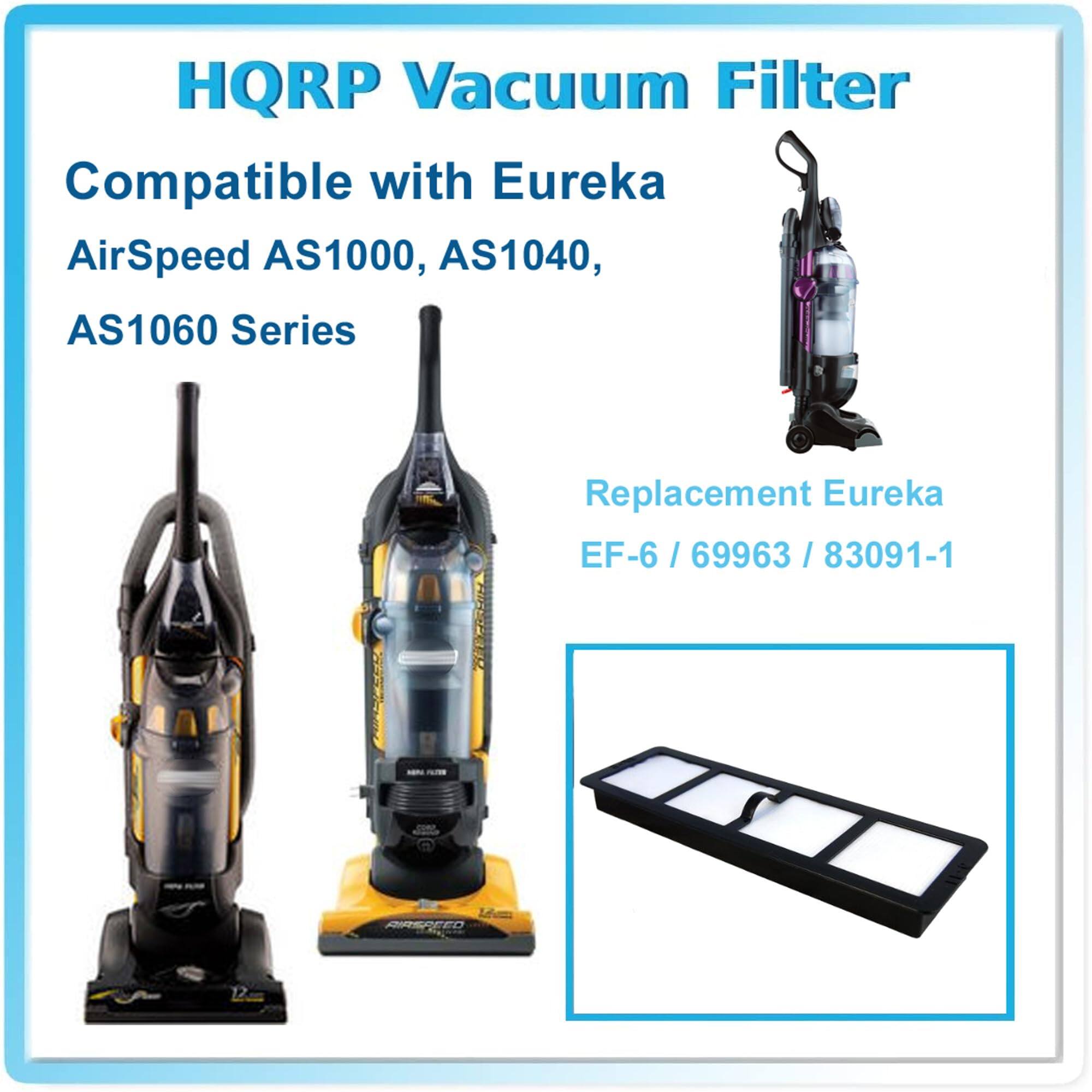 HQRP Vacuum Filter  
Compatible with Eureka AirSpeed AS1000, AS1040, AS1060 Series  
Replacement Eureka EF-6 / 69963 / 83091-1