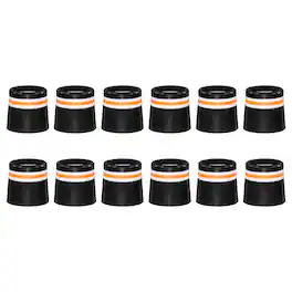 Unique Bargains - Golf Ferrules, 12.7 mm Taper Tip Shaft Iron Ferrules Durable CAP Protector, 12pcs & 0.37" - Fits Club Repair/Maintenance - Orange