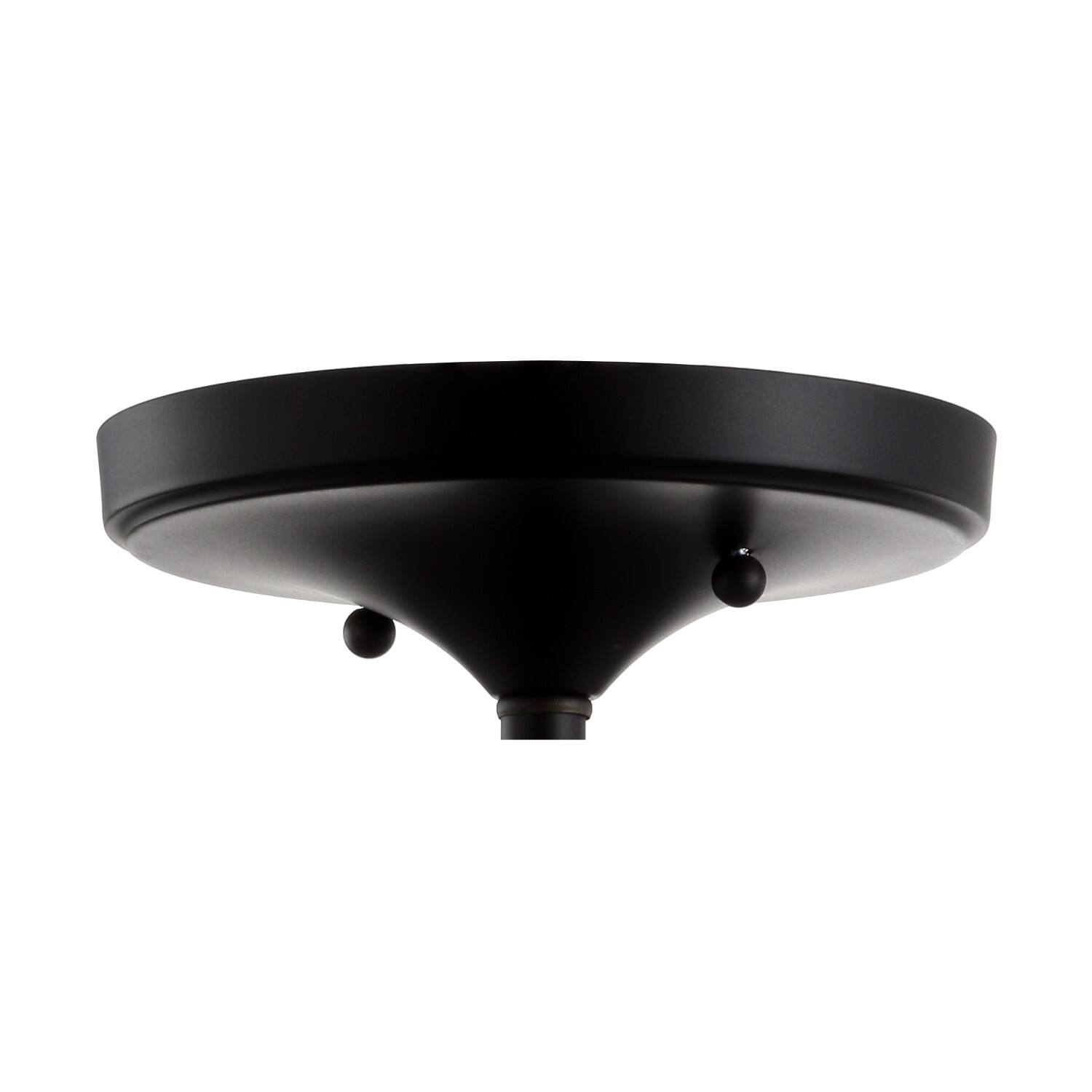 Alt View 4. Jonathan Y - Toronto 10" Metal/Crystal LED Flush Mount, Oil Rubbed Bronze - Oil Rubbed Bronze.