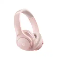 Front. Soundcore - by Anker Q20i Over-Ear Headphones with Active Noise Cancelling, Deep Bass, and 40-Hour Playtime - Pink.