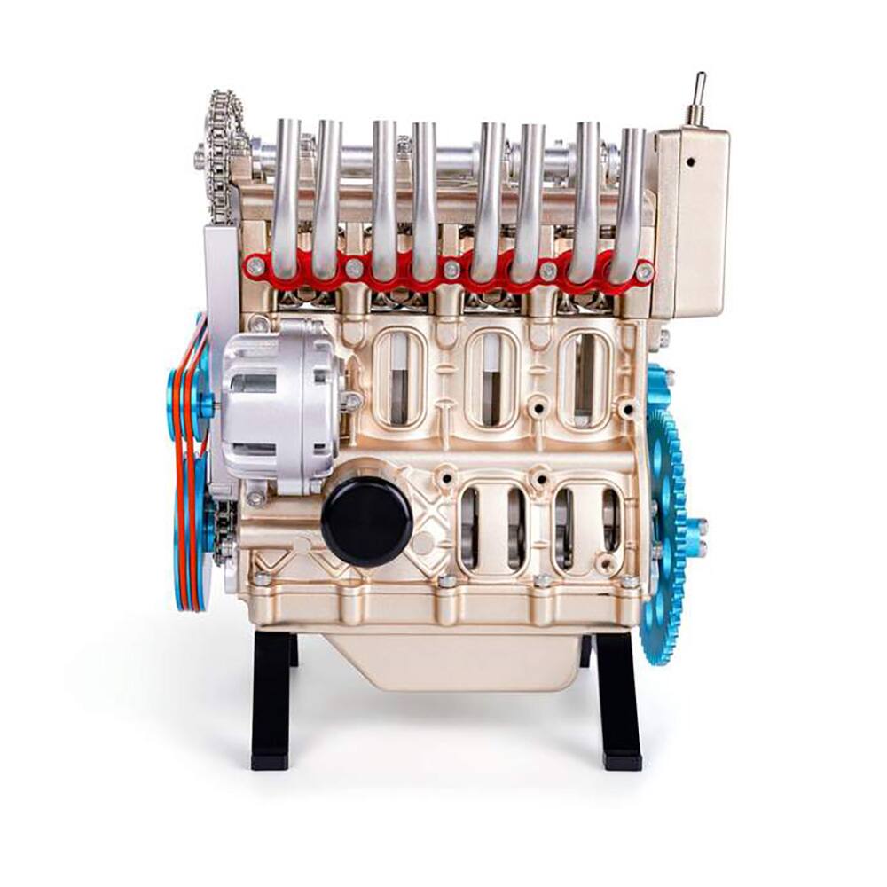 Alt View 6. Motorcity Classics - Model Kit 4-Cylinder Die-Cast Engine Model Kit by Motor City Classics.