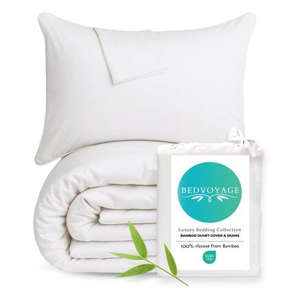 BEDVOYAGE Luxury Bedding Collection BAMBOO DUVET COVER & SHAMS
100% viscose from Bamboo OEKO TEX