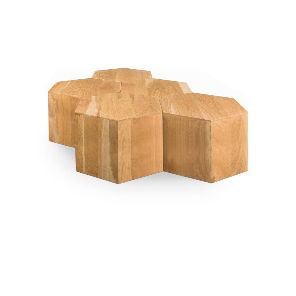 Front. Meridian Furniture - Eternal Natural Coffee Table - Brown.