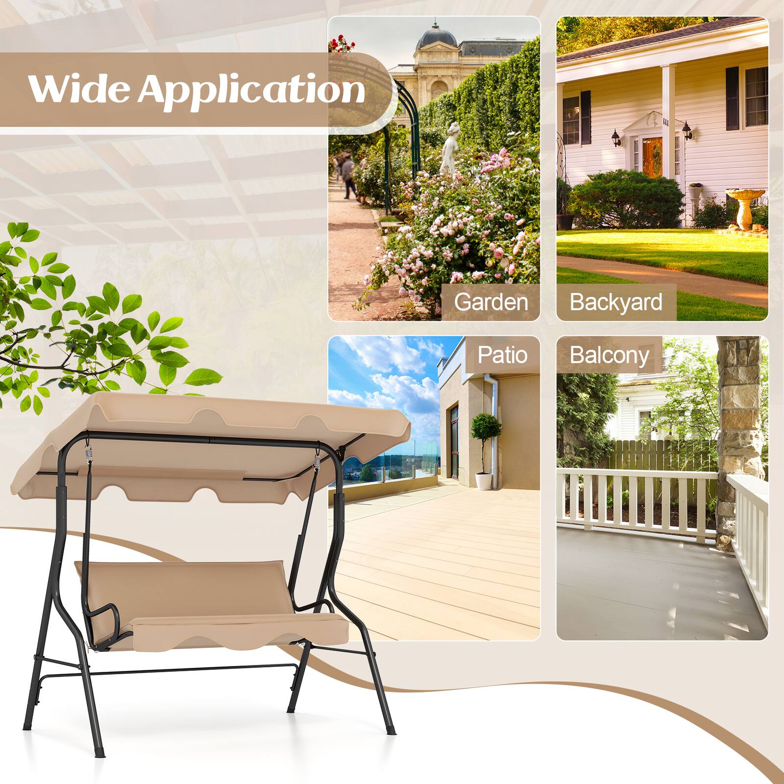 Wide Application: Garden, Backyard, Patio, Balcony