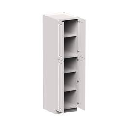 Boyel Living - 24-in W x 90-in H x 27-in D Shaker RTA Kitchen Pantry Cabinet with Soft-Close Doors - Glacier White