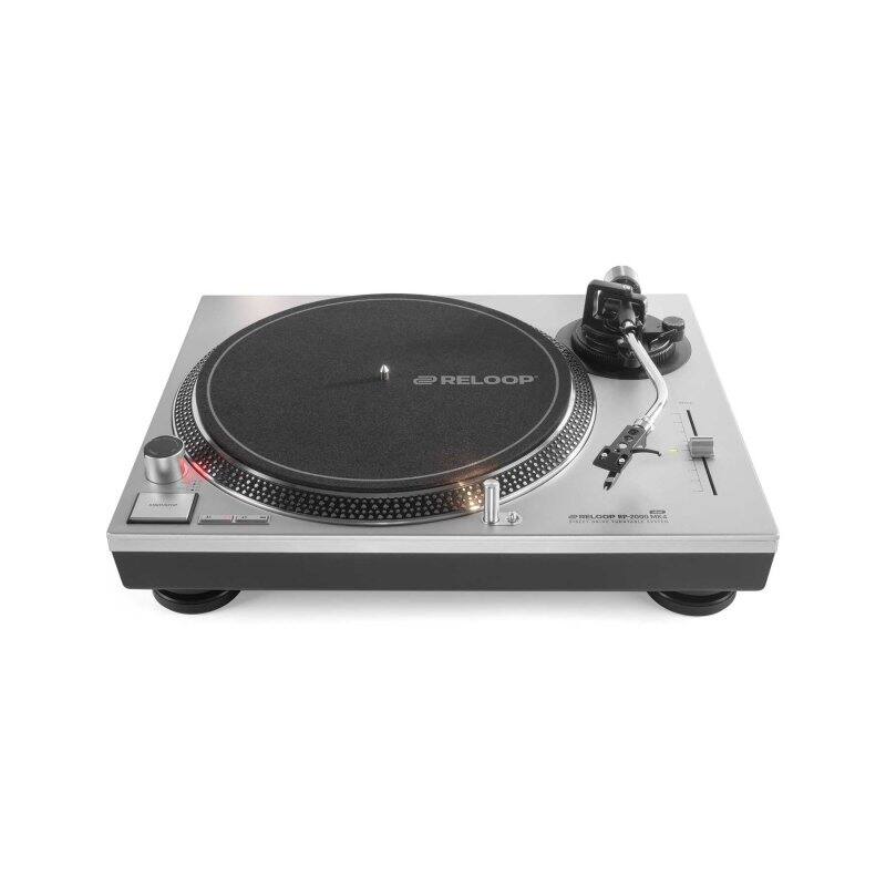 Angle. Reloop - Reloop RP-2000 MK4 Direct-Drive Entry-Level DJ Turntable System - Silver - Silver.