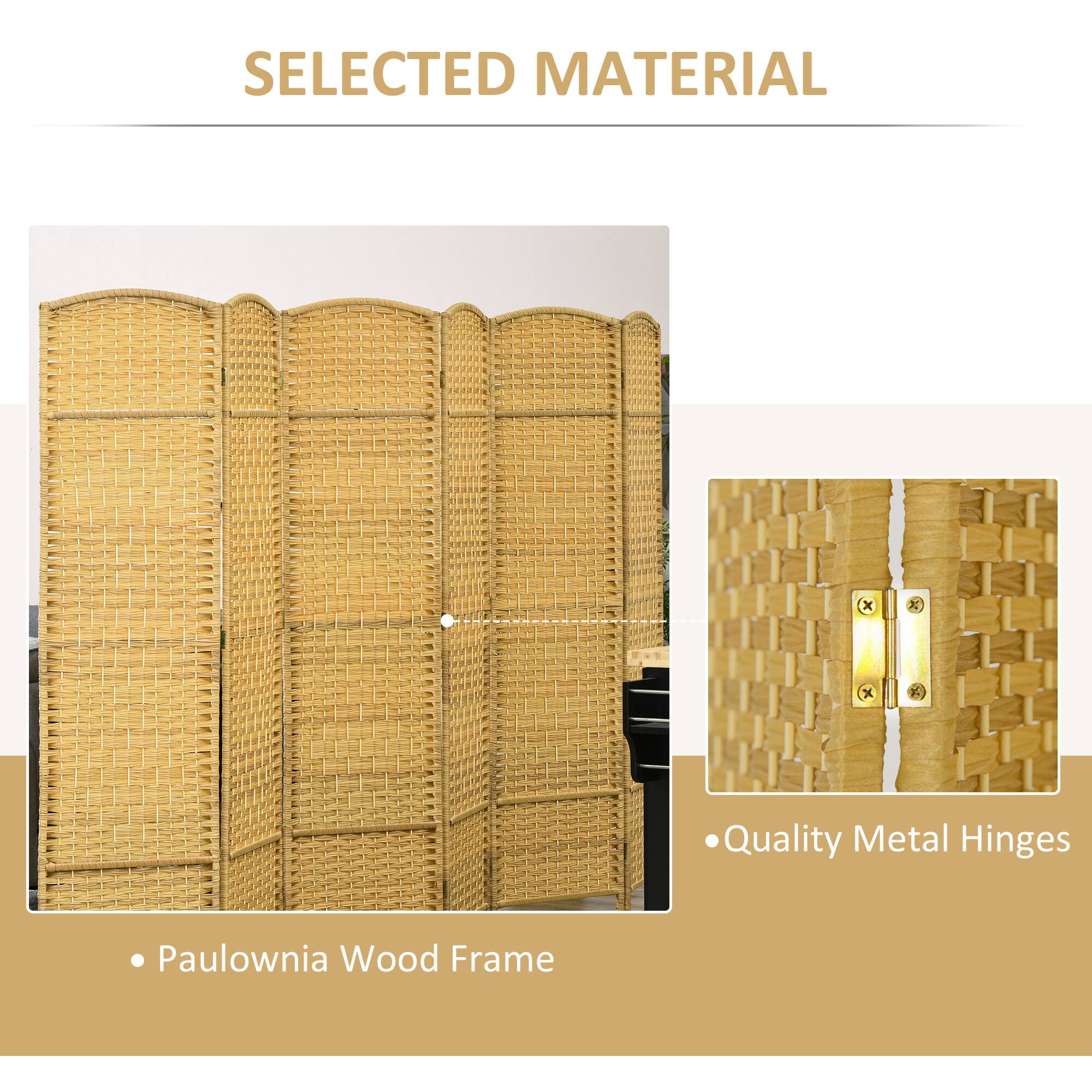 SELECTED MATERIAL

- Paulownia Wood Frame
- Quality Metal Hinges