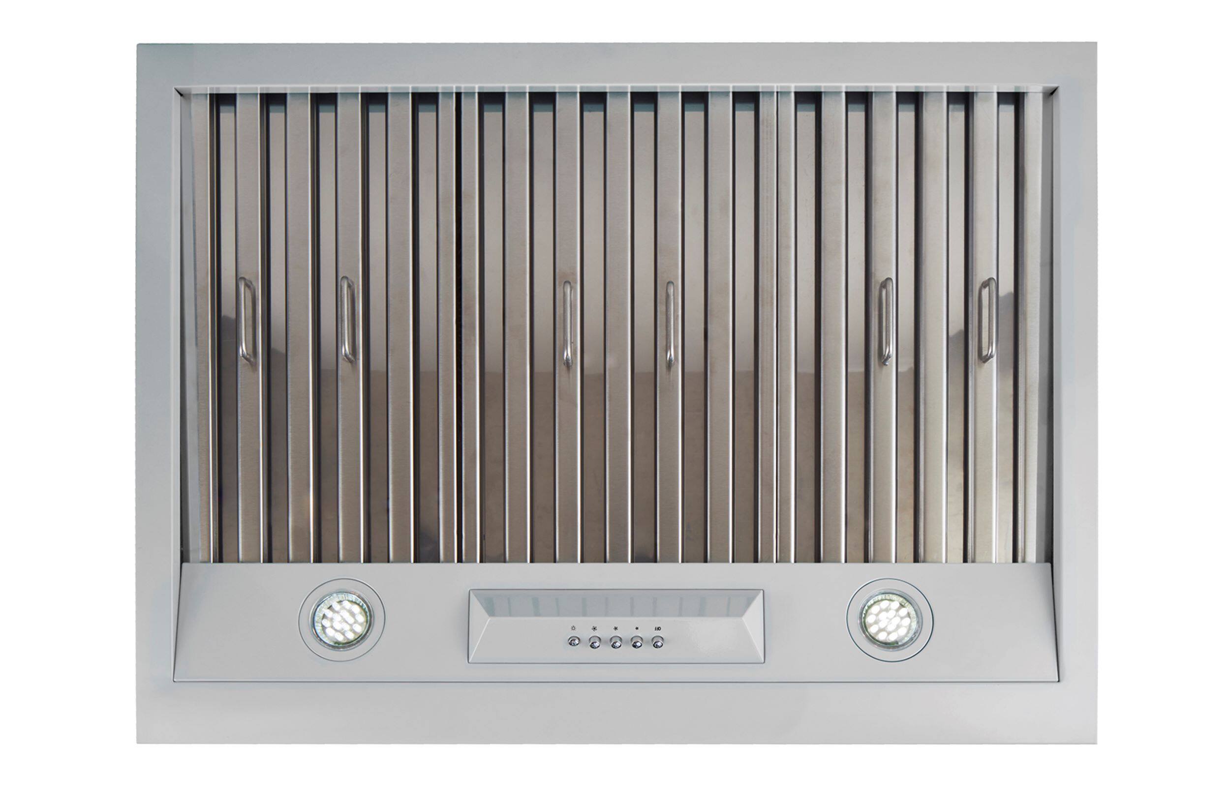 Alt View 14. Unique Appliances - Classic Retro 30" 700 CFM Ducted Under Cabinet Range Hood with LED Lighting - Marshmallow White.