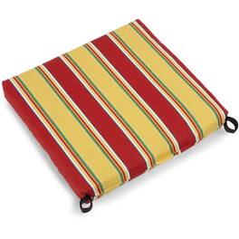 Blazing Needles - 20-inch by 19-inch Spun Polyester Chair Cushion - Haliwell Multi