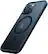 Angle. TORRAS - Guardian Magnetic Military Grade Drop Tested & Compatible MagSafe slim Frosted Case designed for Apple iPhone 15 - Black.