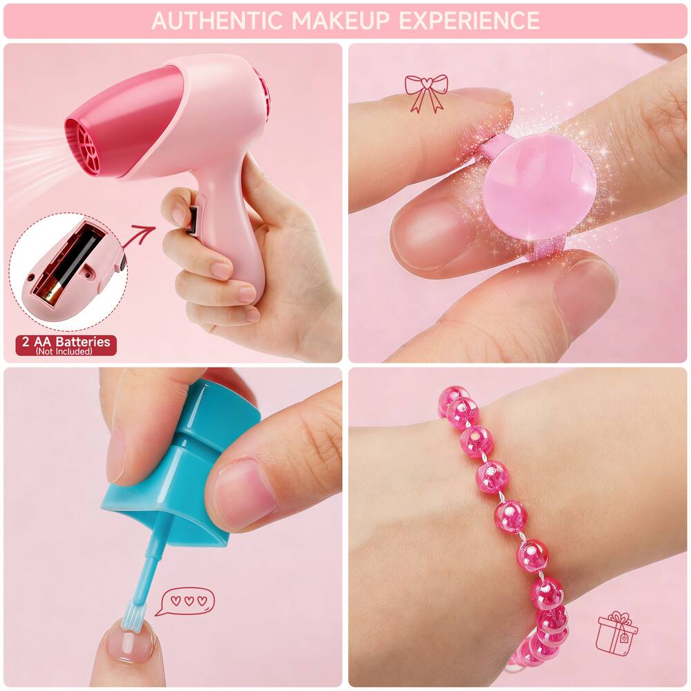 AUTHENTIC MAKEUP EXPERIENCE

2 AA Batteries (Not Included)