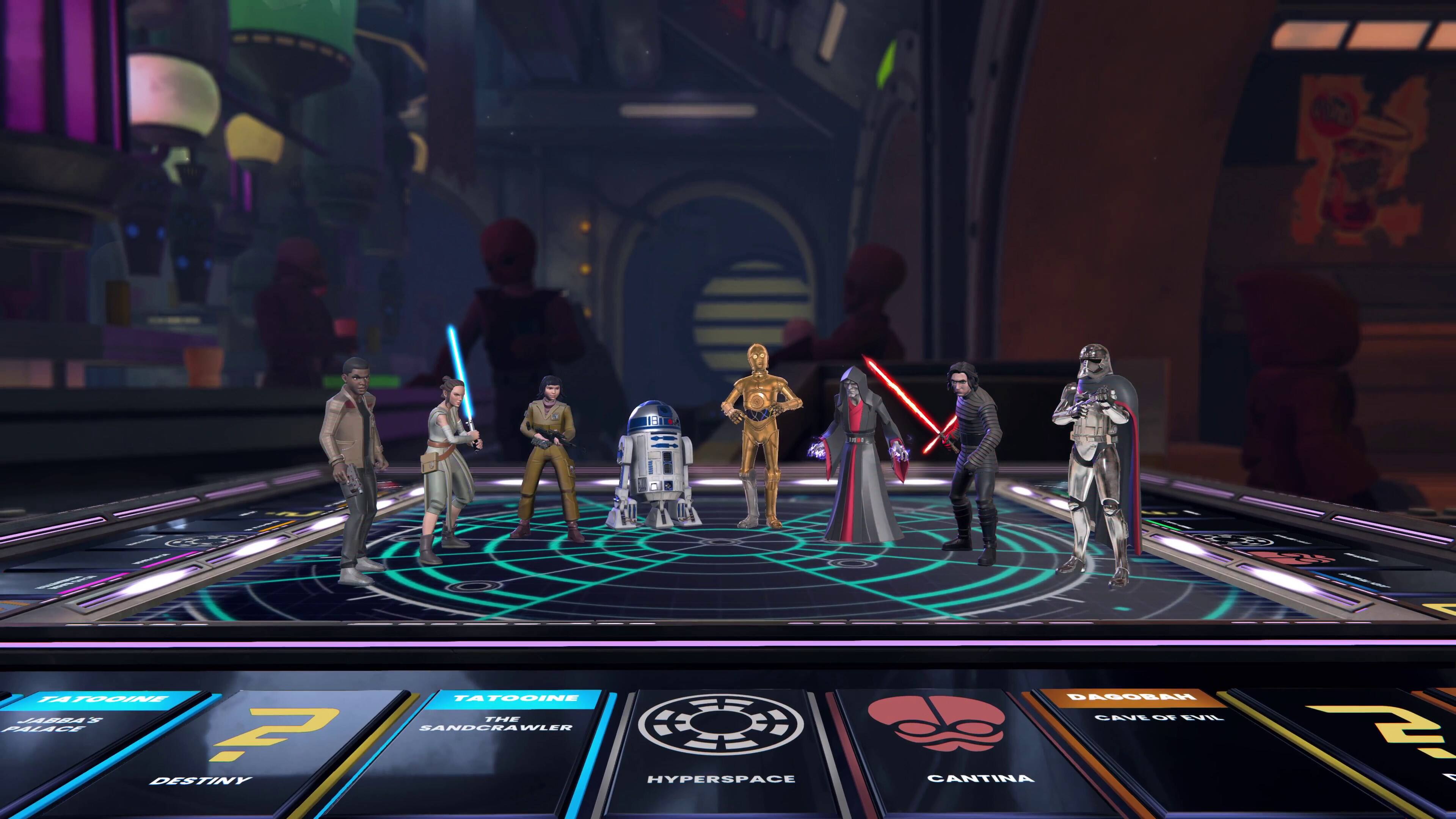 TATOOINE  
DESTINY  
SANDCRAWLER  
HYPERSPACE  
DAGOBAH  
CAVE OF EVIL  
CANTINA