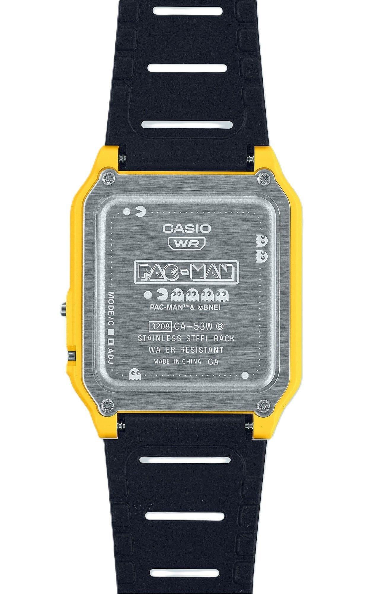 Casio Digital PAC MAN Collaboration Quartz CA 53WPC 1B Unisex