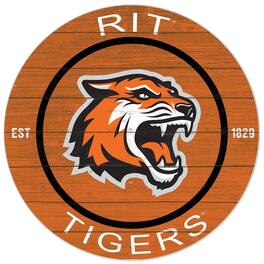 Jardine - Rochester Institute of Technology Tigers 20'' x 20'' Indoor/Outdoor Circle Sign - Orange