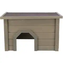 TRIXIE - Wooden Small Animal Hideaway for Large Exercise Yards for Rabbits & Guinea Pigs - Green/Gray