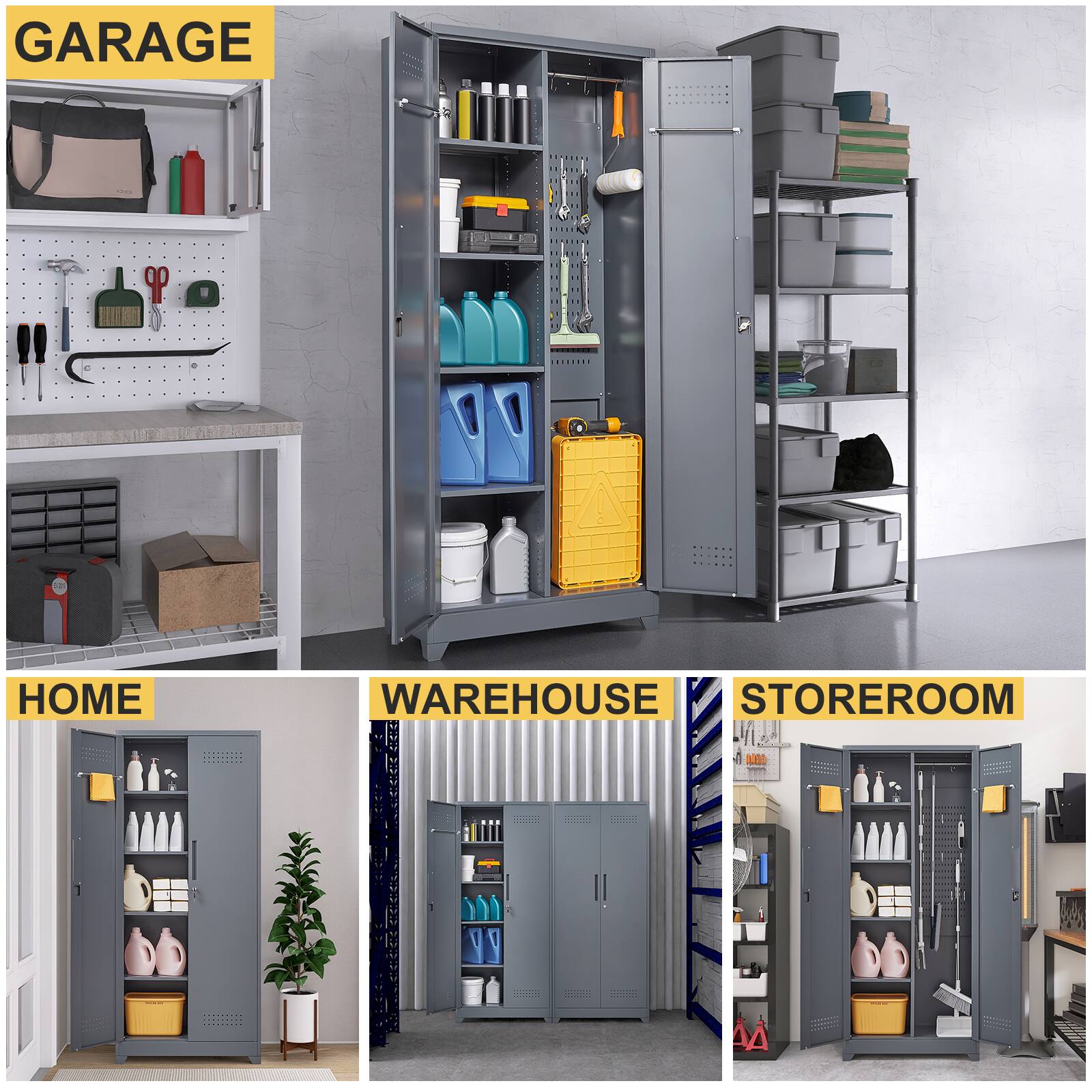 GARAGE  
HOME  
WAREHOUSE  
STOREROOM