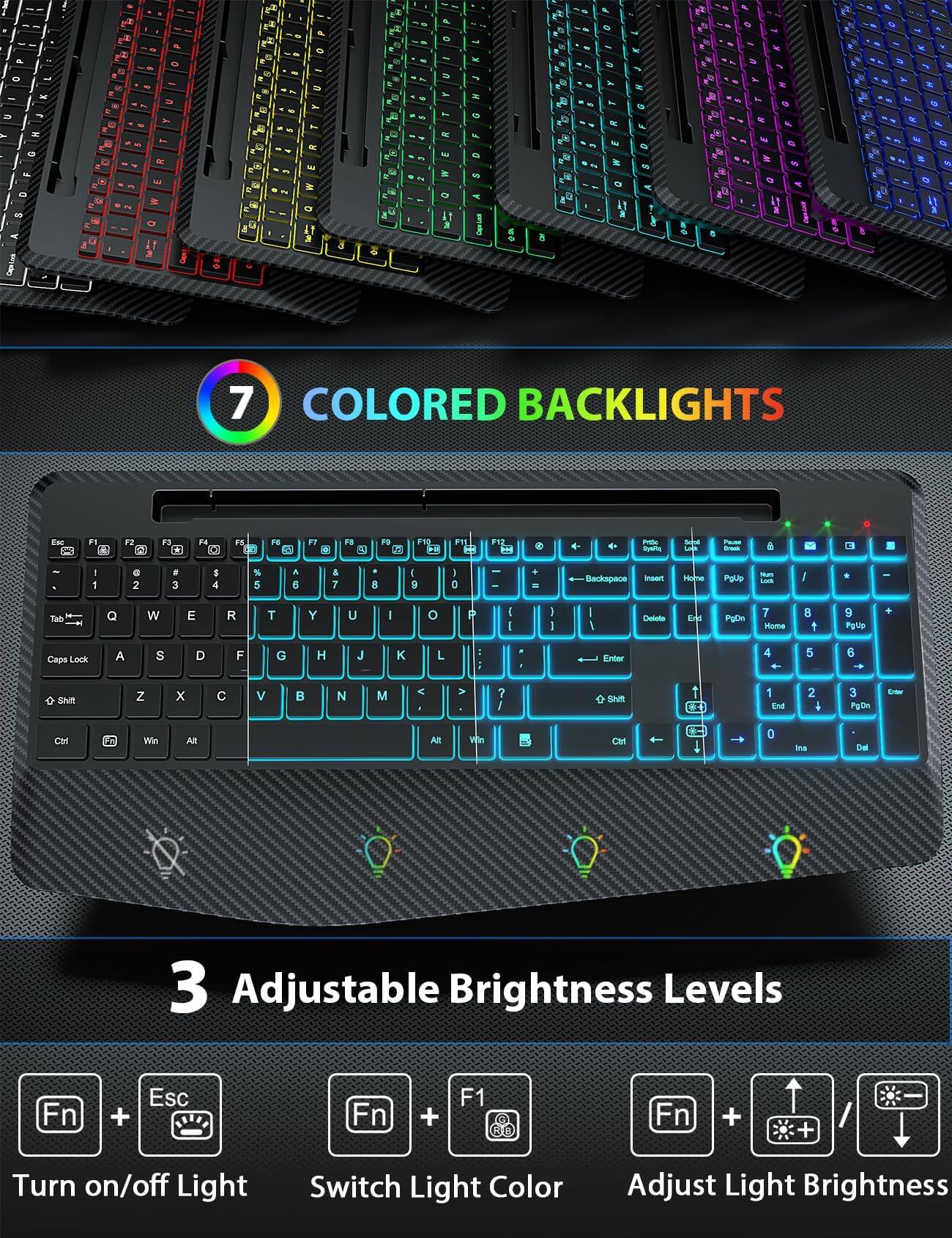 A
P o  K U x Q F D 8 A i Caya
XI a : 12 E M sia 2 3  3
Y Y R Q
Caps
a
$ - 2
R E W Q De
3
En 
7 COLORED BACKLIGHTS
Esd
F1
F2
F3
F4 C
F5
F6 
FT 
F8 21
Fg 12
PRO H
F11 H
F12 H
e
4-
4+
Prille SHAMS
Ternal LAK
Pause Treak
&
I 1
a 2
# 3
5 4
% 5
 6
& 7
8
9
0
+ =
Backspace Insert
Home
PgUp
Nun Lock
I
*
-
Yab
Q
W
E
R
T
Y
U
I
O
P
0 I
| I
| /
Deleta
End
PgDn
7 Home
8 1
9 FgUp
Caps Lock
A
S
D
F
G
H
