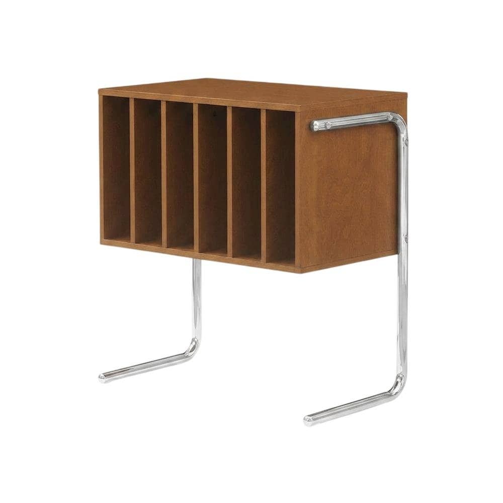 FurniFact - Wooden record player stand with vinyl storage and modern design - Brown price history on PriceWatchPro