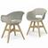 Front. Simpli Home - Kona Outdoor Dining Chair in Plastic ( Set of 2 ) - Taupe.