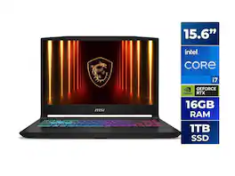 MSI - Katana 15 15.6" Gaming Laptop, Intel Core i7-14650HX, 16GB RAM, 1TB SSD, RTX 5070 8GB, Win 11 - Black