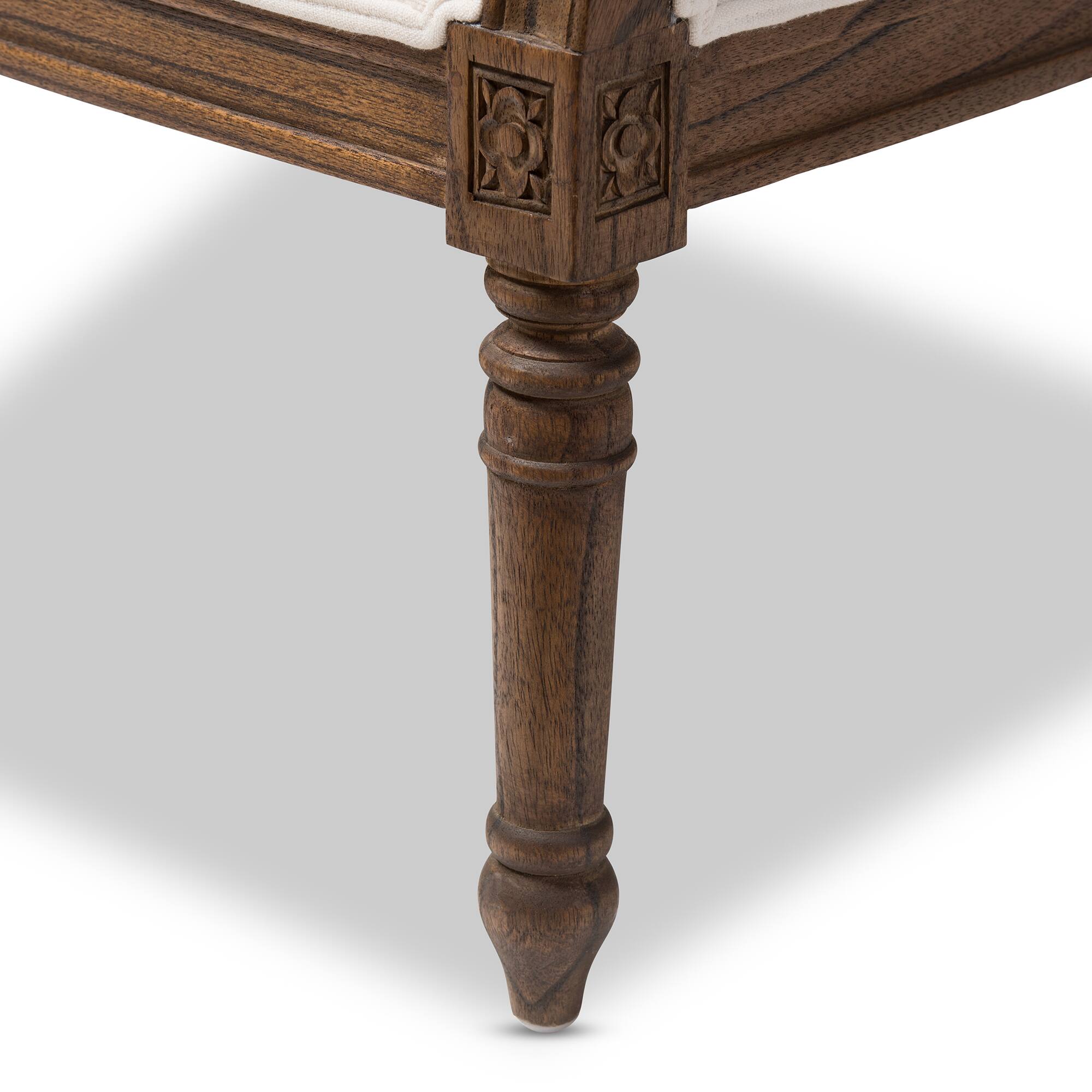 Alt View 2. Baxton Studio - Charlemagne Traditional French Accent Chair- - White.