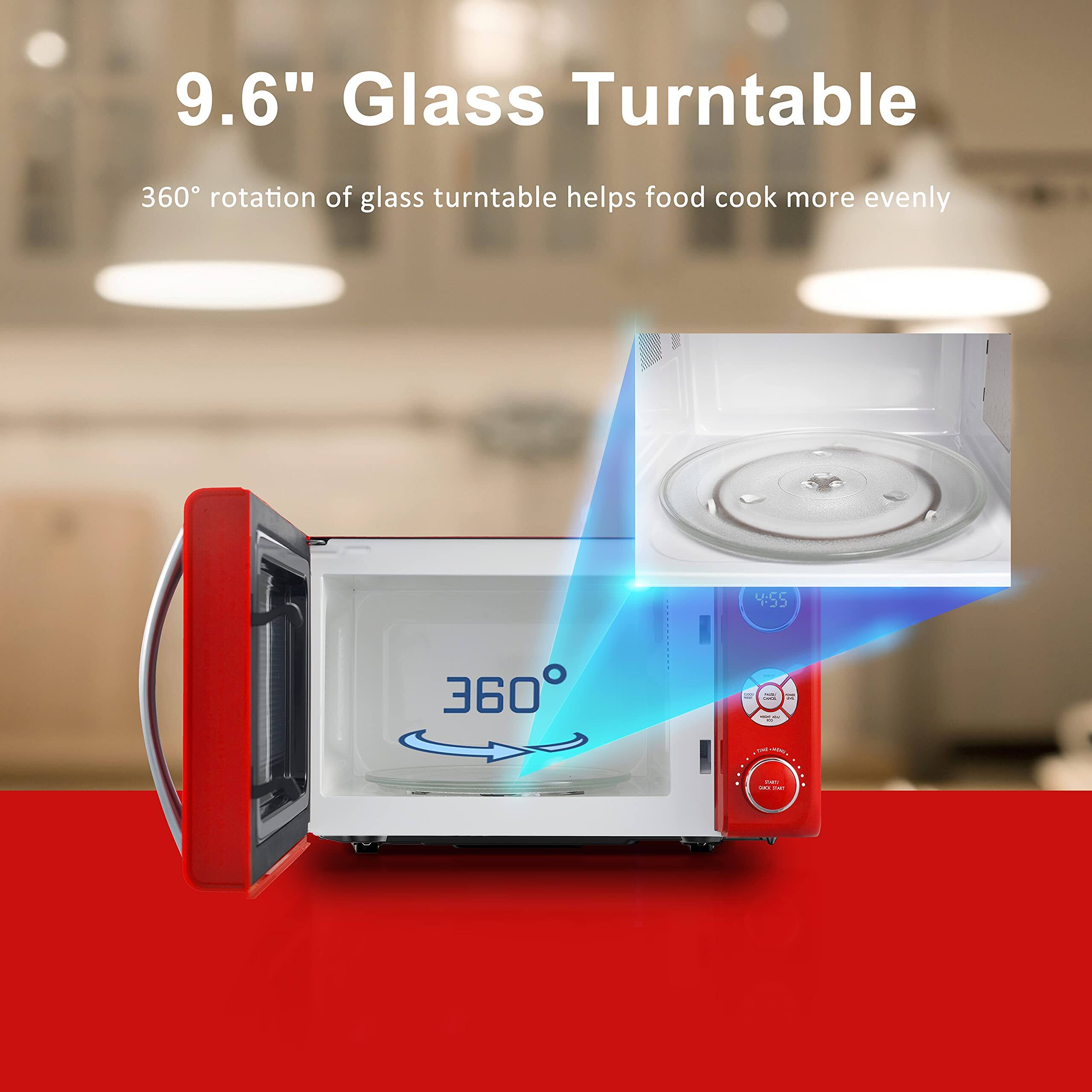 9.6" Glass Turntable

360° rotation of glass turntable helps food cook more evenly