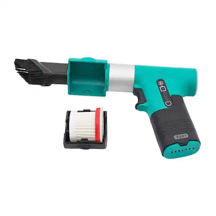 Front. Stock Preferred - Rechargeable Electric Compressed Air Duster & Vacuum Cleaner - Green.