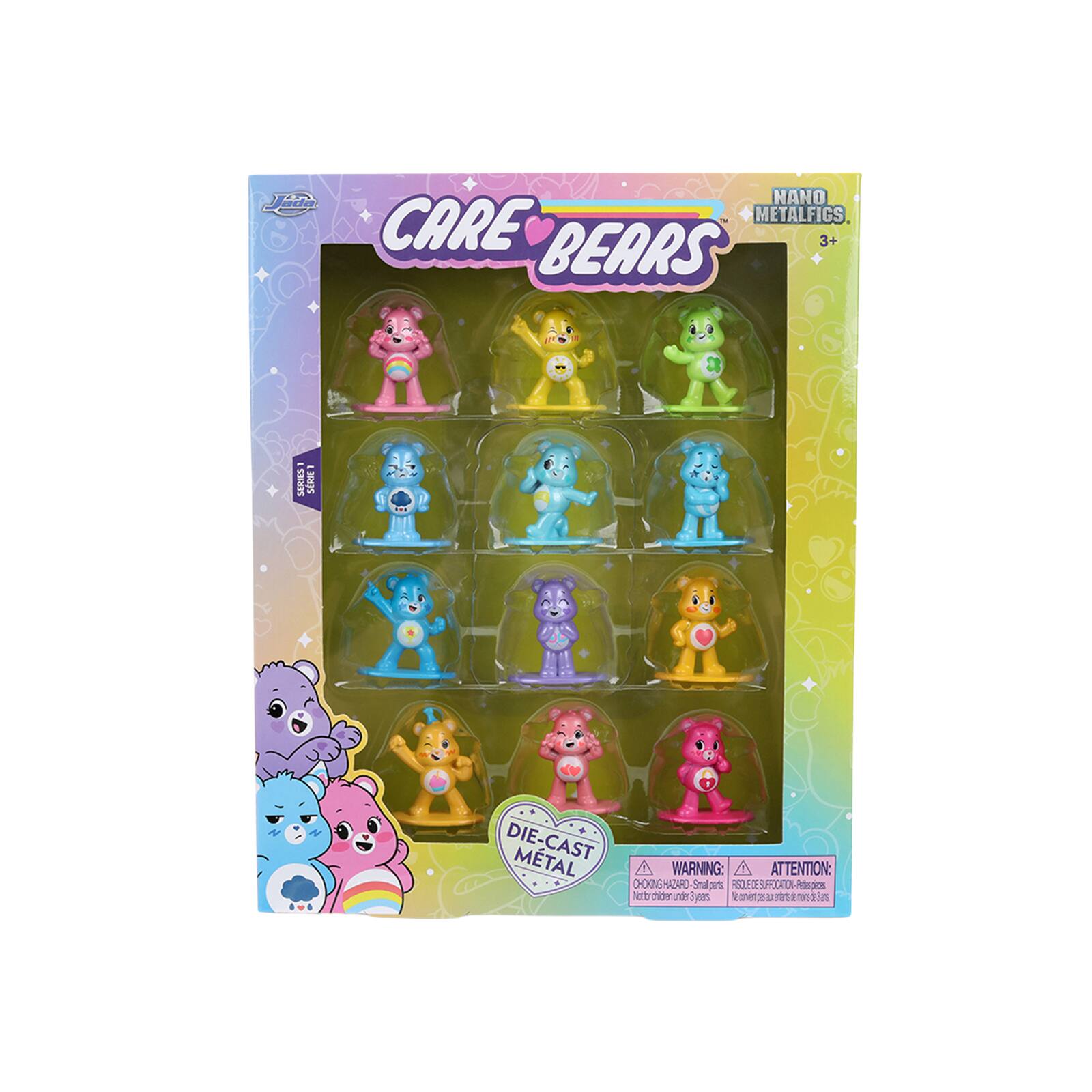 Jada  
NANO METALFIGS CARE BEARS 3+  
SERIES  
SEXIE  
DIE-CAST METAL  
WARNING: CHOKING HAZARD - Small parts. Not for children under 3 years.  
ATTENTION: RISQUE DE SOUFFOCATION - Petits morceaux. Ne convient pas aux enfants de moins de 3 ans.