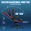 RECLINE ADJUSTABLE FUNCTION: Can be locked at any angle (90-155 degrees) for work (90 degrees) or rest (155 degrees).