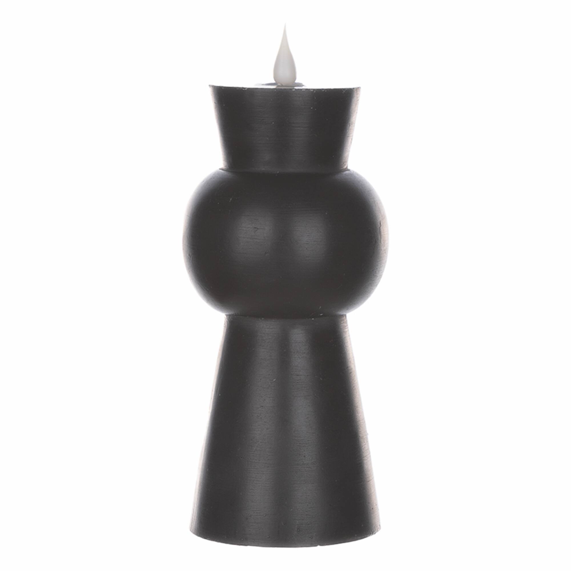 Front. BreeBe - Simplux Designer LED Candle with remote (Set of 2) - Black.