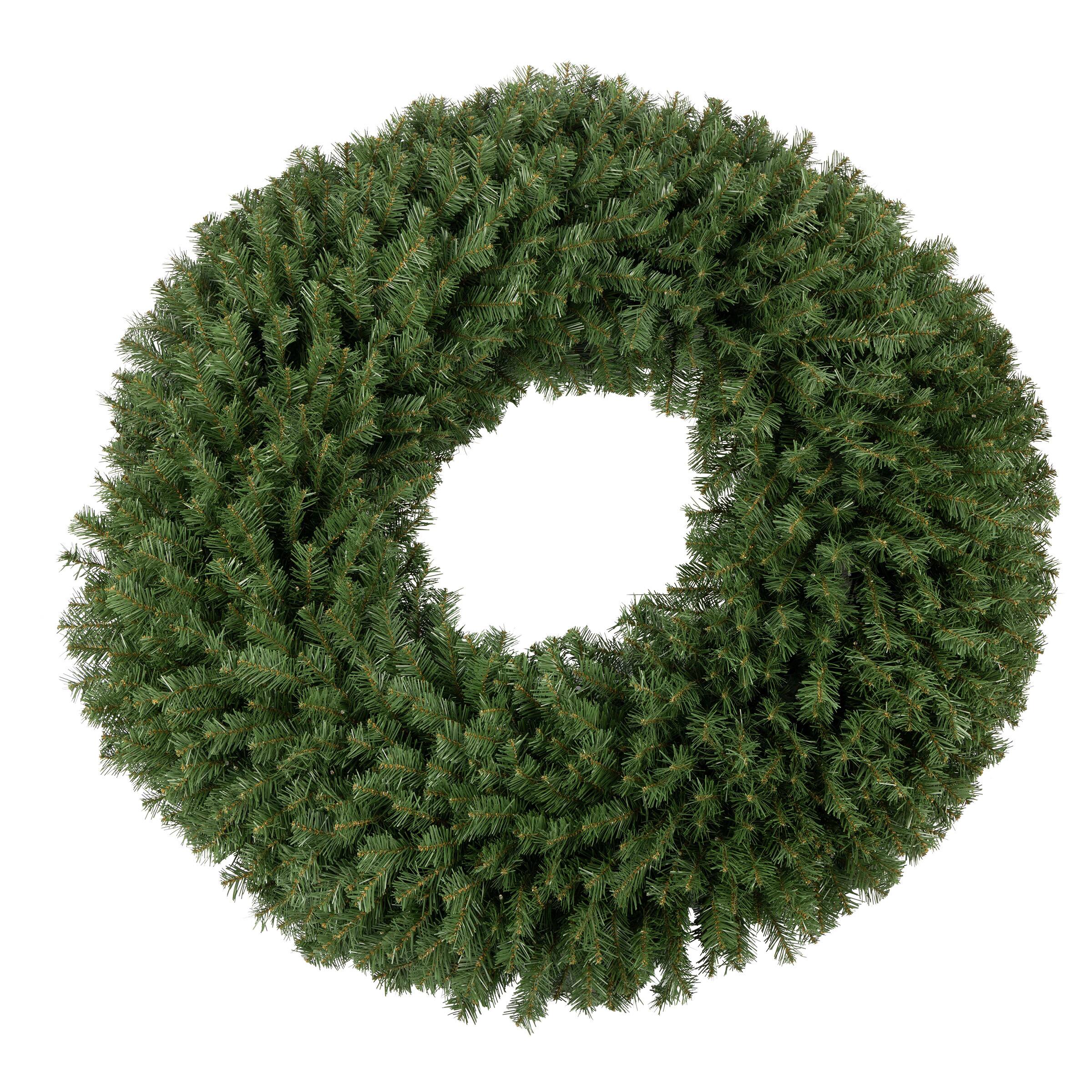Front. Elf Stor - Artificial Christmas wreath -60 in - Green.